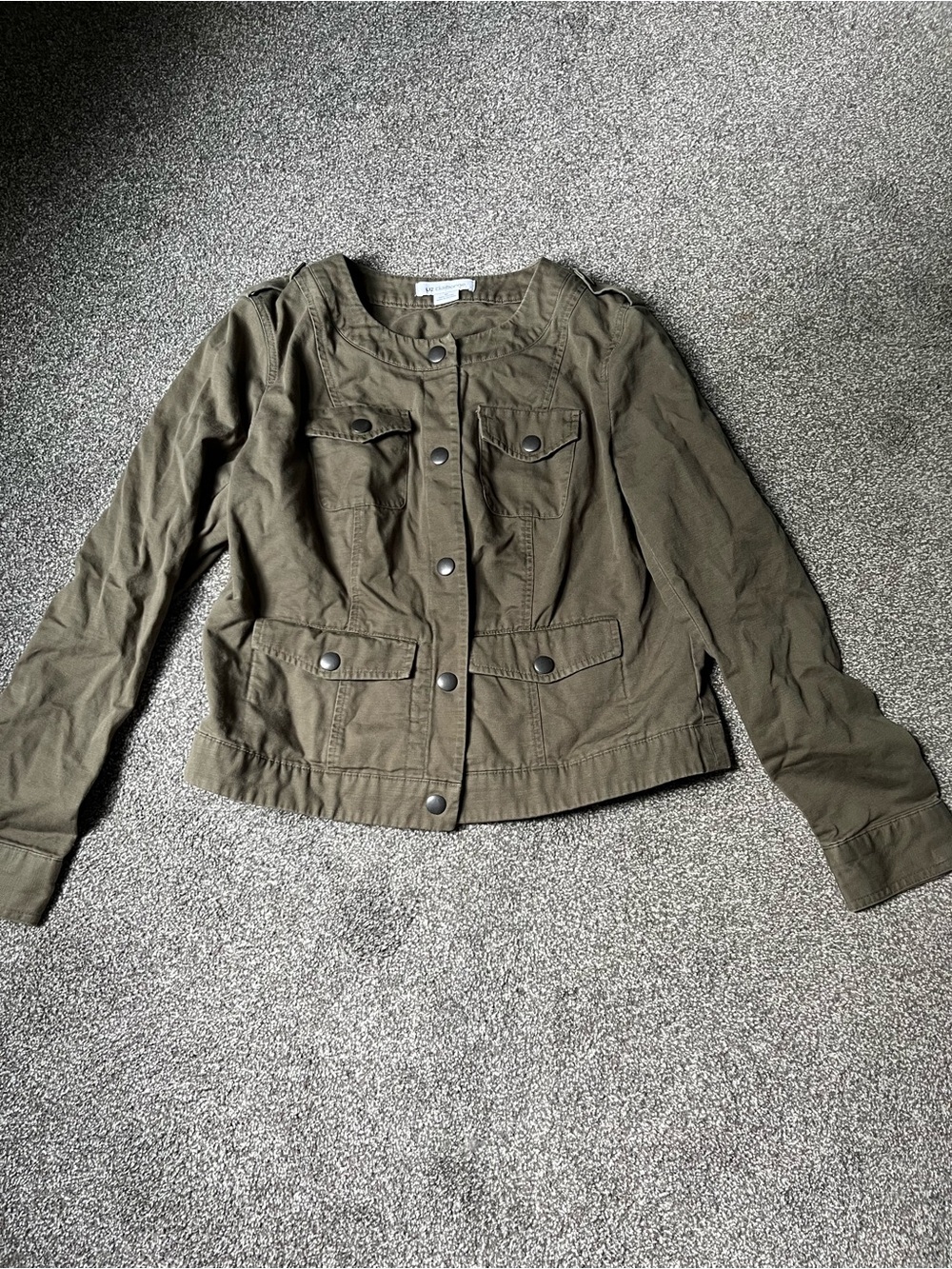 Liz Claiborne Olive Green Utility Jacket